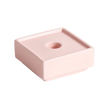 Candleholders, Mattone candleholder, small, light pink, Pink