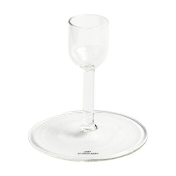 Candleholders, Tiny candleholder, straight, clear, Transparent