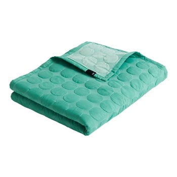 Bedspreads, Mega Dot Organic bed cover, sea green, Green