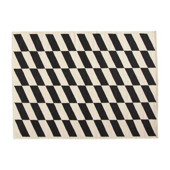 Wool rugs, Shift Kelim rug, black, White