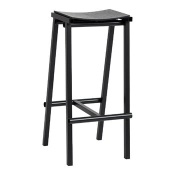 HAY Tabouret de bar Taburete 8, modèle haut, 75 cm, noir - chêne noir