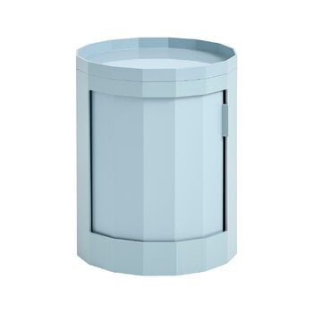 HAY Facet cabinet, low, misty blue