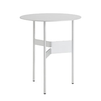 HAY Shim coffee table, diam. 45 cm, h. 51 cm, silver grey