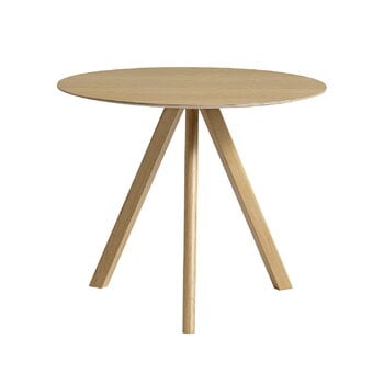 Dining tables, CPH20 2.0 table, 90 cm, lacquered oak - lacquered oak veneer, Natural