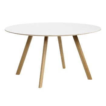 HAY CPH25 2.0 table, 140 cm, lacquered oak - white laminate