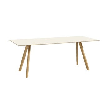 HAY CPH30 2.0 table, 200 x 90 cm, lacquered oak - off-white linoleum, product image