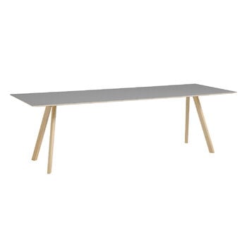 HAY CPH30 2.0 table, 250 x 90 cm, lacquered oak - grey linoleum