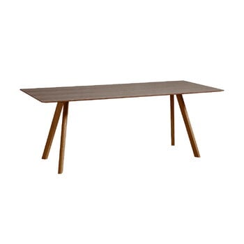 Tables de salle à manger, Table CPH30 2.0, 200 x 90 cm, noyer - placage de noyer laqué, Marron