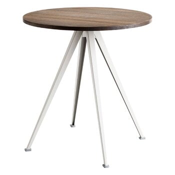 HAY Pyramid Café table 21, 70 cm, beige - smoked oak, product image