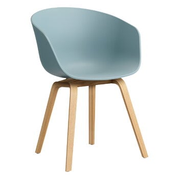 HAY Sedia About A Chair AAC22, blu antico 2.0 - rovere laccato
