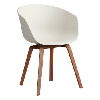 HAY About A Chair AAC22, melange cream 2.0 - lacquered walnut