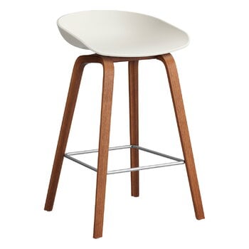 HAY About A Stool AAS32, 65 cm, melange cream 2.0 - l. walnut-steel