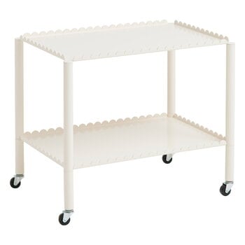 Kitchen carts & trolleys, Arcs trolley, low, eggshell, White