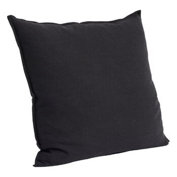 Coussins décoratifs, Coussin en lin, 60 x 60 cm, bleu - noir, Noir