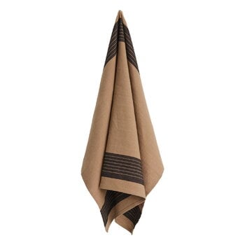 Tea towels, Linear tea towel, mocca, Brown