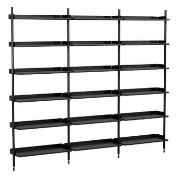 Shelving units, Pier System 103 shelf, 3 columns, PS black, Black