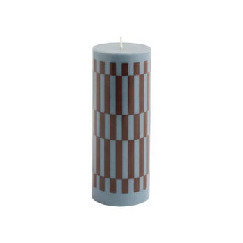 Candles, Column candle, M, anthrachite - bordeaux, Gray