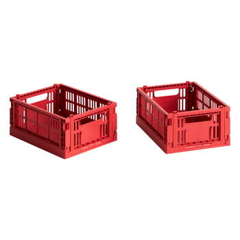 Scatole, Cassetta Colour Crate Mini, 2 pz, rosso, Rosso