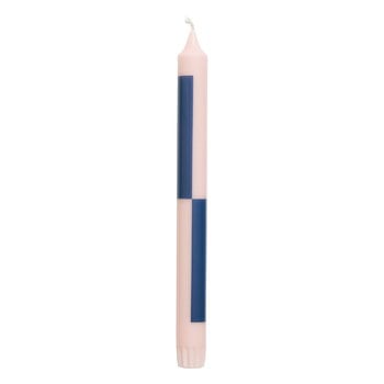 HAY Pattern candle, light pink - dark blue