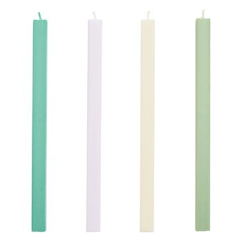 HAY Square candle, 4 pcs, pastel, product image