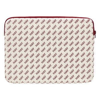 HAY HAY Logo laptop cover, burgundy