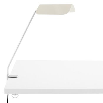 HAY Apex desk clip lamp, oyster white