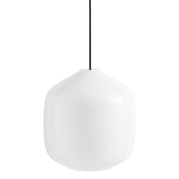 Pendant lamps, Buoy 300 pendant, soft black cord, White