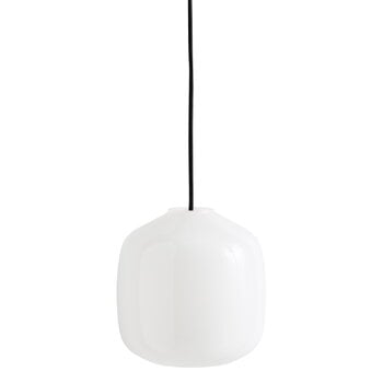 Pendant lamps, Buoy 200 pendant, soft black cord, White