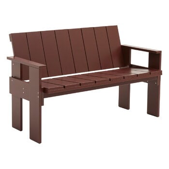 HAY Crate dining bench, iron red