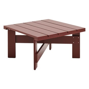 HAY Table basse Crate, 75,5 x 75,5 cm, oxyde de fer rouge