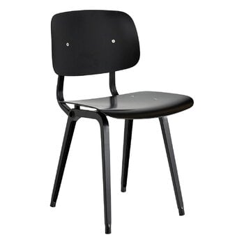 Dining chairs, Revolt chair, black - black 3.0, Black