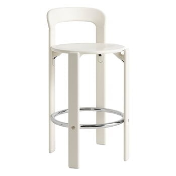 Bar stools & chairs, Rey bar stool, 65 cm, cream white, White