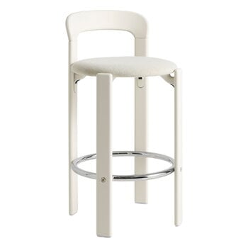 Bar stools & chairs, Rey bar stool, 65 cm, cream white - beige Mode 011, White