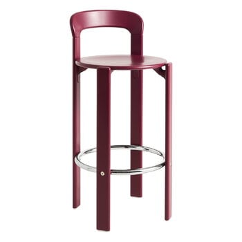 Bar stools & chairs, Rey bar stool, 75 cm, grape red, Red