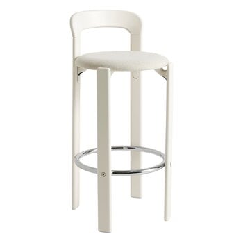 Bar stools & chairs, Rey bar stool, 75 cm, cream white - beige Mode 011, White