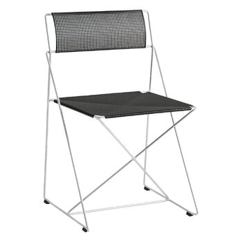 Patio chairs, X-Line chair, hot galvanised - black, Black