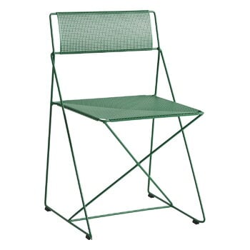 Dining chairs, X-Line chair, leek green, Green