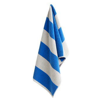HAY Frotté Stripe handduk, blå