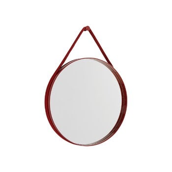 HAY Petit miroir Strap, No 2, rouge