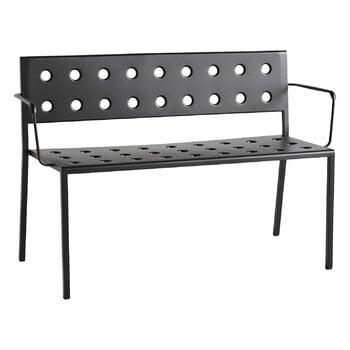 HAY Balcony Dining bench w. armrest 114 x 52 cm, anthracite