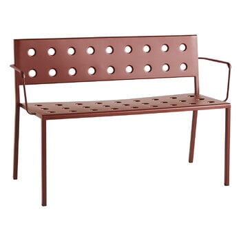 HAY Balcony Dining bench w. armrest 114 x 52 cm, iron red
