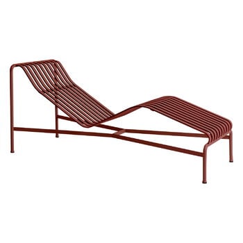 HAY Palissade chaise longue,  iron red