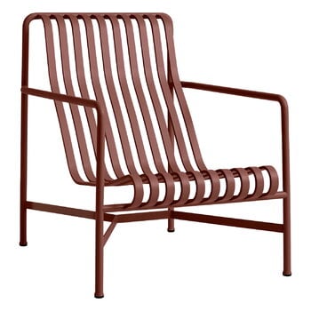 HAY Palissade lounge chair, high, iron red