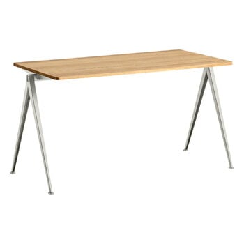 Dining tables, Pyramid table 01, 140 x 65 cm, beige - lacquered oak, Beige