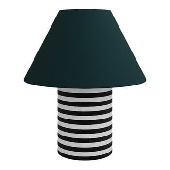 Hem Toto table lamp, large, pine - black and white stripe