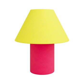 Lampade da tavolo, Lampada da tavolo Toto, media, giallo cera - magenta, Rosso