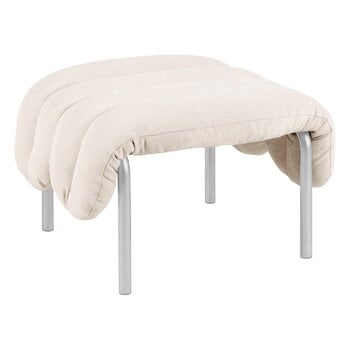 Hem Puffy ottoman, natural - stainless steel