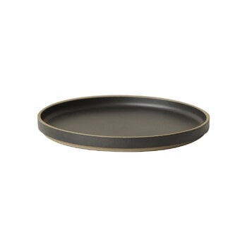 Hasami Porcelain Plate, 220 mm, black, product image