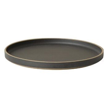 Hasami Porcelain Plate, 255 mm, black, product image