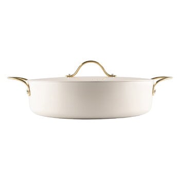 Pots & saucepans, Royal Pearl casserole with lid, 28 cm, 4 L, White